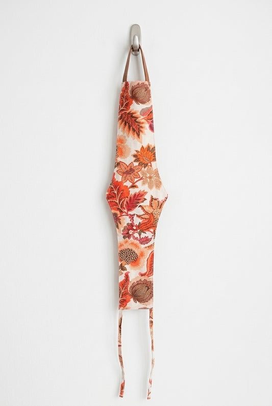 Fajín Floral Naranja y Rojo con Lazada