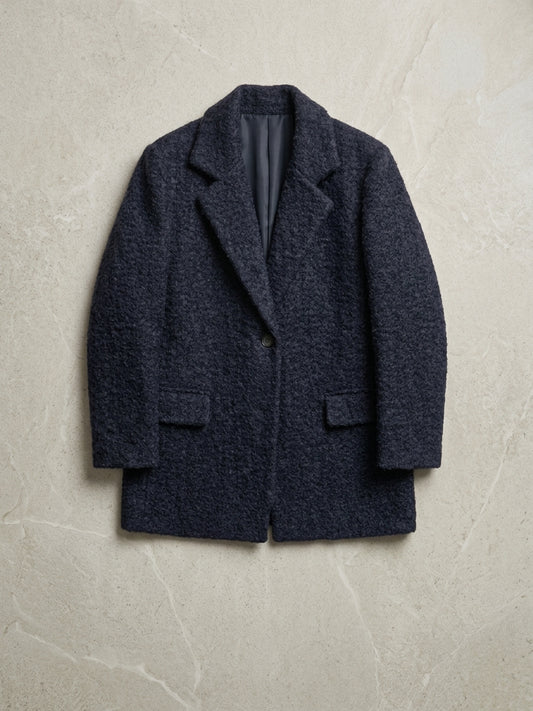 Americana/Abrigo Bouclé Gris